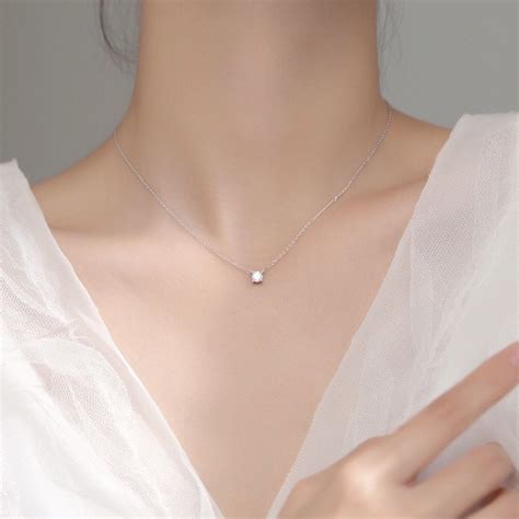 cartier 單鑽項鍊